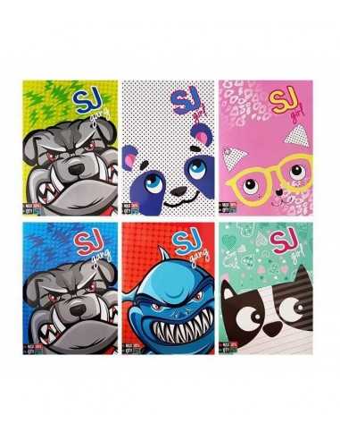 Quadernone seven sj gang animali rigo Q - SEV5C2001723Q | Futurartb2b Ingrosso Giocattoli