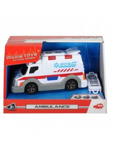 autoambulanza con luci e suoni 15 cm 203313577 - SIM203302004 | Futurartb2b Ingrosso Giocattoli