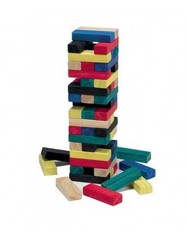 Jenga torre colorata in legno - MAGGG-95003 | Futurartb2b Ingrosso Giocattoli