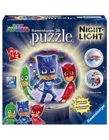 Lampada Puzzle pj masks 3D 72 pezzi - RAV117710 | Futurartb2b Ingrosso Giocattoli