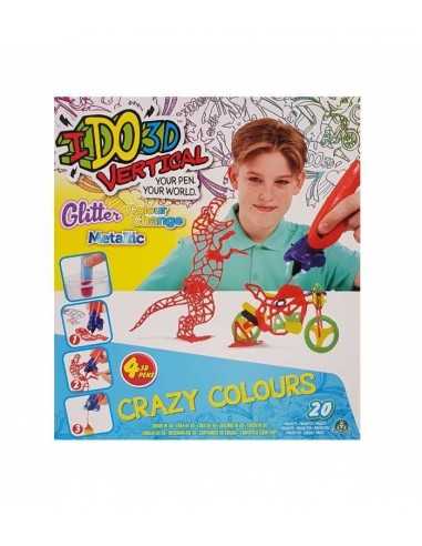 I do 3D vertical activity set colour world con 4 penne rosso verde azzurro giallo - GIOD3D19000/2 | Futurartb2b Ingrosso Gioc...