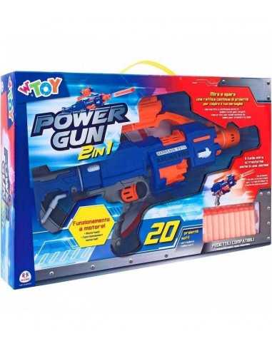 Power gun mitra spara proiettili con 20 proiettili soffici - GLO37857 | Futurartb2b Ingrosso Giocattoli