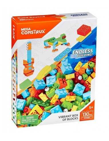 Mega blocks vibrant box 130 pezzi - MATDYG84/DYG86 | Futurartb2b Ingrosso Giocattoli