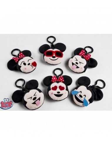 Portachiavi disney emoticon minnie e mickey 7,5 centimetri - MAGGG-01260 | Futurartb2b Ingrosso Giocattoli