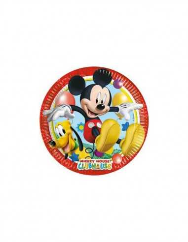 Topolino ClubHouse - 8 piatti in carta 23 cm - STE5PR81508 | Futurartb2b Ingrosso Giocattoli