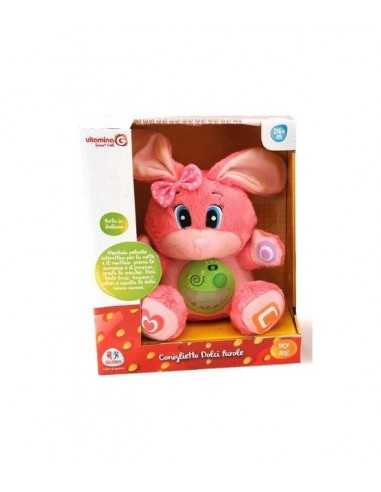 Peluche coniglietto parlante dolci parole rosa - GLO05165 | Futurartb2b Ingrosso Giocattoli