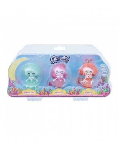 Glimmies Aquaria blister 3 personaggi Medusilla- Ondina- Coralie - GIOGLA02000 | Futurartb2b Ingrosso Giocattoli