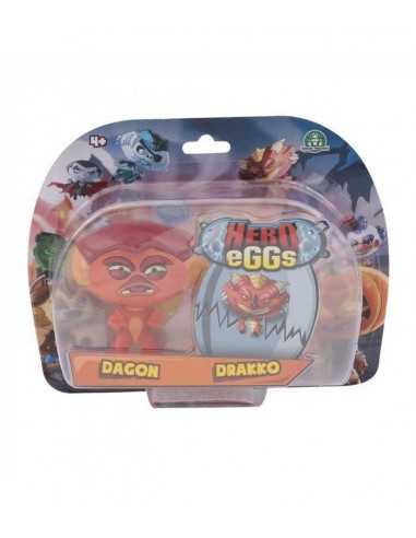 Hero eggs personaggi dagon e drakko - GIOHEW01000/6 | Futurartb2b Ingrosso Giocattoli