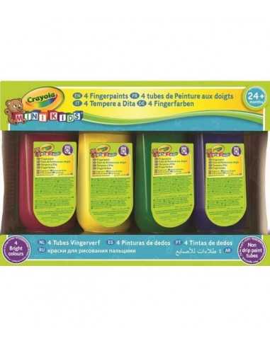 Crayola 4 tubi di tempere adita lavabili mini kids - CRA3239 | Futurartb2b Ingrosso Giocattoli