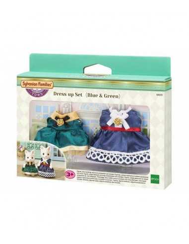 Sylvanian families town set 2 abiti femminili blu e verde - BOR6021.SYL | Futurartb2b Ingrosso Giocattoli