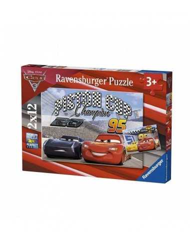 Puzzle cars 3 piston cup 2x12 pezzi - RAV07609 | Futurartb2b Ingrosso Giocattoli