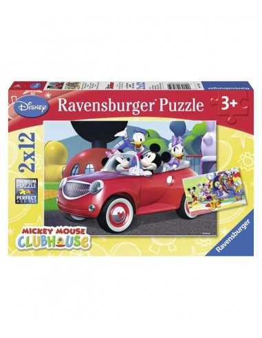 Puzzle topolino e co 2x12 pezzi - RAV07565 | Futurartb2b Ingrosso Giocattoli