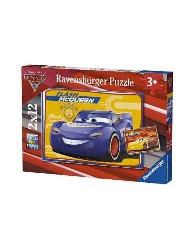 Puzzle cars 3 flash mcqueen 2x12 pezzi - RAV07614 | Futurartb2b Ingrosso Giocattoli