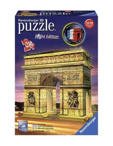 Puzzle 3D arco di trionfo di notte 216 pezzi - RAV12522 | Futurartb2b Ingrosso Giocattoli