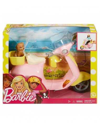 Barbie scooter rosa con puppy - MATFRP56 | Futurartb2b Ingrosso Giocattoli