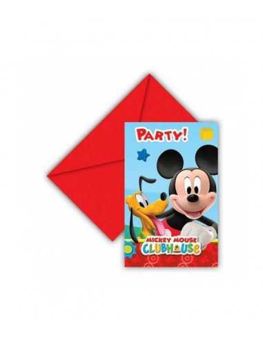 Set 6 inviti con bustine Topolino - STE99581513 | Futurartb2b Ingrosso Giocattoli