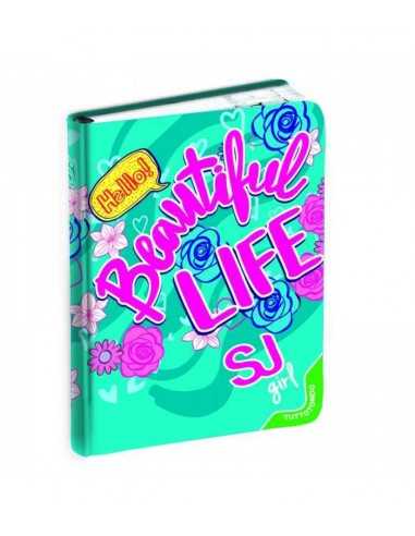 Diario agenda 10 mesi seven sj girl verde acqua beautiful life - SEV5C2001806/2 | Futurartb2b Ingrosso Giocattoli