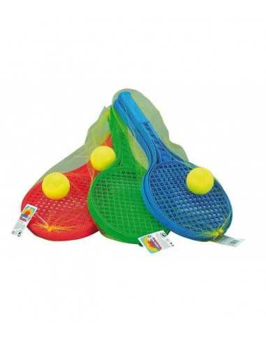 Racchette da tennis junior in rete 3 colori - AND5802-0000 | Futurartb2b Ingrosso Giocattoli