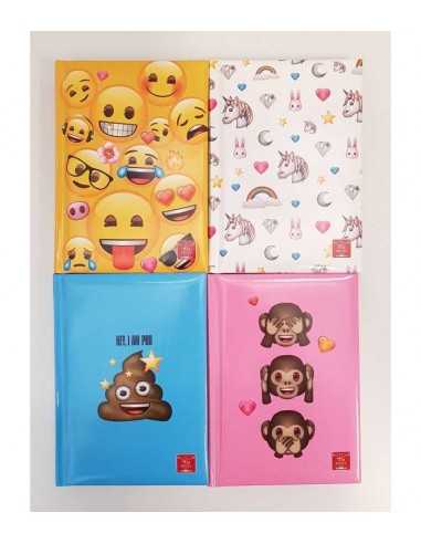 Diario pocket 12 mesi emoji 4 modelli - PIG0229817DL | Futurartb2b Ingrosso Giocattoli