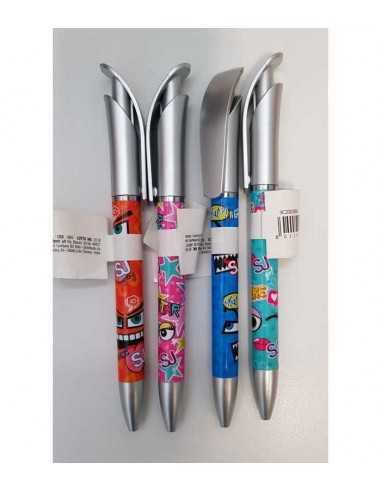 Penna a sferas SJ gang stationery 4 modelli - SEV9C2001806000 | Futurartb2b Ingrosso Giocattoli