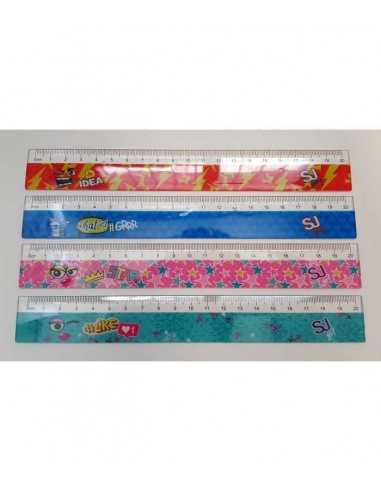 Righello sj gang stationery 4 modelli - SEV9C2001805000 | Futurartb2b Ingrosso Giocattoli