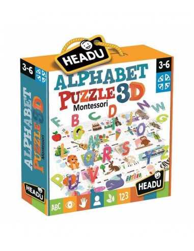 Montessori alphabet 3D puzzle - HEAIT20973 | Futurartb2b Ingrosso Giocattoli