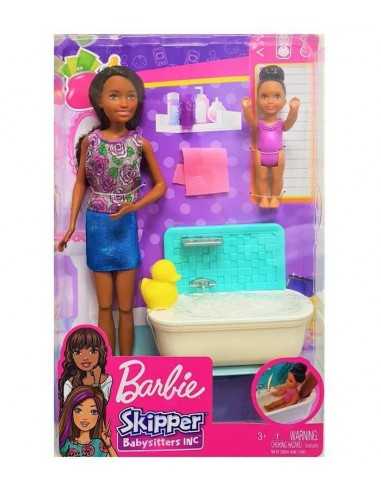 Barbie Skipper Baby Sitter Brunetta con vasca - MATFHY97/FXH06 | Futurartb2b Ingrosso Giocattoli