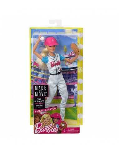 Bambola barbie giocatrice di baseball super snodata - MATDVF68/FRL98 | Futurartb2b Ingrosso Giocattoli