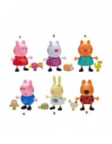 Peppa pig personaggio con cucciolo 6 modelli - GIOPPC44000 | Futurartb2b Ingrosso Giocattoli