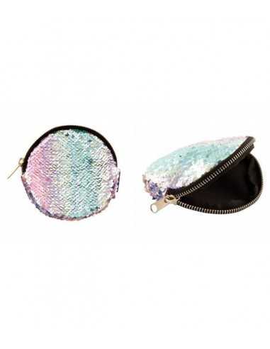 Magic sequin portamonete con clip pastel gradient - CRAF77391 | Futurartb2b Ingrosso Giocattoli