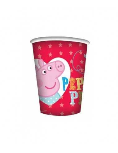 Bicchiere, in carta Peppa Pig 8 pz - CMGCMG203738 | Futurartb2b Ingrosso Giocattoli