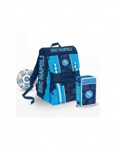 SSC Napoli School Pack Zaino pi astuccio - SEV6D9001903-529 | Futurartb2b Ingrosso Giocattoli