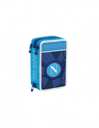 SSC Napoli Astuccio 3 zip - SEV3D9011902-529 | Futurartb2b Ingrosso Giocattoli