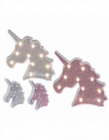 Testa Unicorno glitter con LED - GIO57/6121 | Futurartb2b Ingrosso Giocattoli