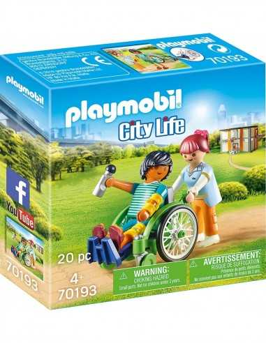 Playmobil 70193 paziente con sedia a rotelle - PLA70193 | Futurartb2b Ingrosso Giocattoli