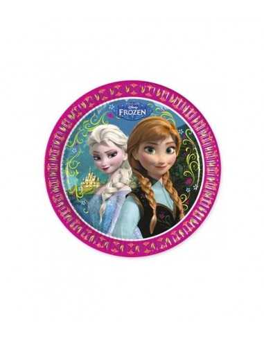 Piatti di carta Frozen 23 cm 8 pz - COMCMG82499 | Futurartb2b Ingrosso Giocattoli