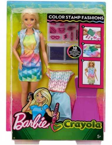 Barbie Crayola - Colora i suoi abiti - TOYFRP04/FRP05 | Futurartb2b Ingrosso Giocattoli