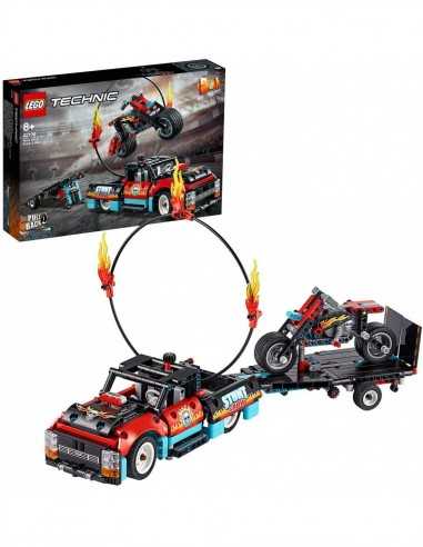 Lego 42106 truck e moto dello stunt show - LEG6288773 | Futurartb2b Ingrosso Giocattoli