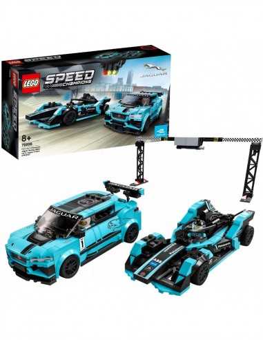 Lego 76898 Formula E panasonic jaguar racing GEN2 car e jaguar I-PACE eTROPHY - LEG6289095 | Futurartb2b Ingrosso Giocattoli