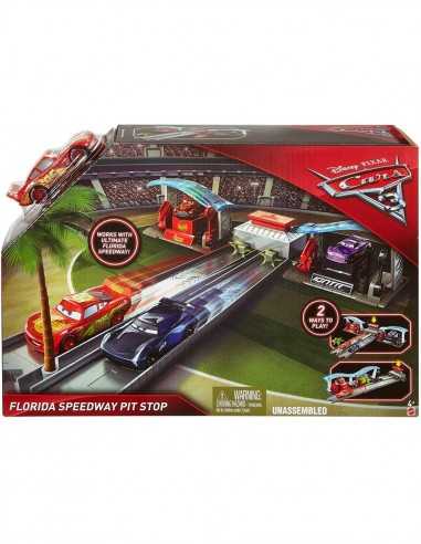 Disney Cars 3 - Pista Pit Stop Florida - TOYDVT46/FBH01 | Futurartb2b Ingrosso Giocattoli