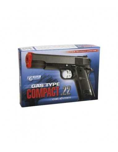 Pistola a gas compact 22 calibro 6  - 144058 | Futurartb2b Ingrosso Giocattoli